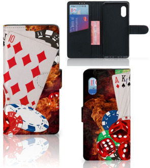 B2Ctelecom GSM Hoesje Samsung Xcover Pro Book Wallet Case Personaliseren Casino