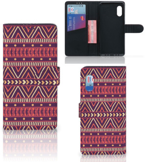 B2Ctelecom GSM Hoesje Samsung Xcover Pro Bookcase Aztec Purple