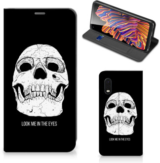 B2Ctelecom GSM Hoesje Samsung Xcover Pro Bookcase Skull Eyes