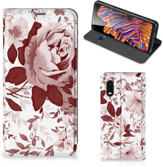 B2Ctelecom GSM Hoesje Samsung Xcover Pro Bookcase Watercolor Flowers