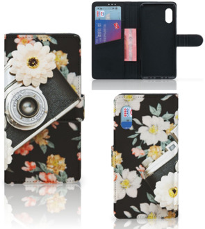 B2Ctelecom GSM Hoesje Samsung Xcover Pro Bookcover Vintage Camera