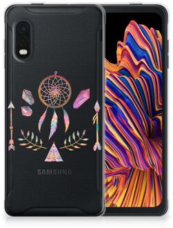 B2Ctelecom GSM Hoesje Samsung Xcover Pro Bumper Hoesje Doorzichtig Boho Dreamcatcher