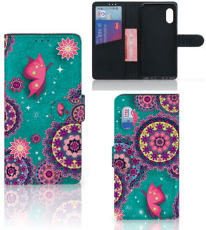 B2Ctelecom GSM Hoesje Samsung Xcover Pro Flipcase Cirkels en Vlinders