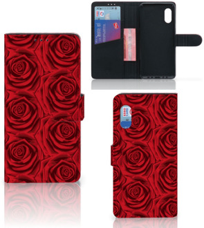 B2Ctelecom GSM Hoesje Samsung Xcover Pro Mobiel Bookcase Red Roses