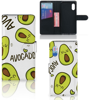 B2Ctelecom GSM Hoesje Samsung Xcover Pro Mobiel Bookcase Valentijn Cadeautje Haar Avocado Singing