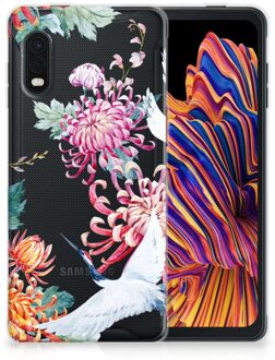 B2Ctelecom GSM Hoesje Samsung Xcover Pro Smartphonehoesje Customize Bird Flowers