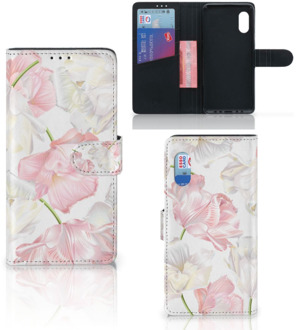 B2Ctelecom GSM Hoesje Samsung Xcover Pro Wallet Book Case Cadeau voor Mama Lovely Flowers