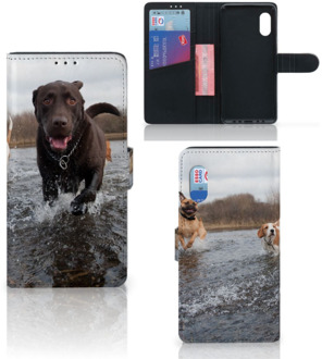 B2Ctelecom GSM Hoesje Samsung Xcover Pro Wallet Book Case Honden Labrador