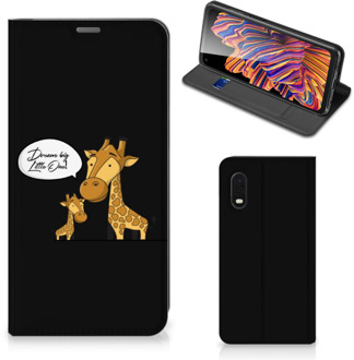 B2Ctelecom GSM Hoesje Samsung Xcover Pro Wallet Case Giraffe