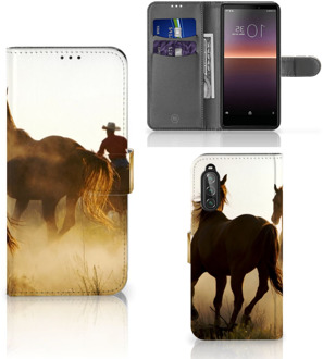 B2Ctelecom GSM Hoesje Sony Xperia 10 II Bookcase Cowboy