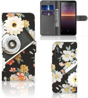 B2Ctelecom GSM Hoesje Sony Xperia 10 II Bookcover Vintage Camera