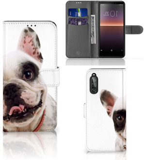 B2Ctelecom GSM Hoesje Sony Xperia 10 II Bookstyle Case Franse Bulldog