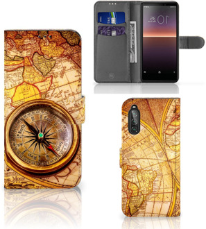 B2Ctelecom GSM Hoesje Sony Xperia 10 II Magnet Case Kompas