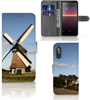 B2Ctelecom GSM Hoesje Sony Xperia 10 II Mobiel Bookcase Molen