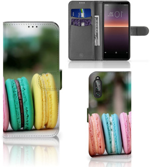 B2Ctelecom GSM Hoesje Sony Xperia 10 II Mobiel Hoesje Maken Macarons