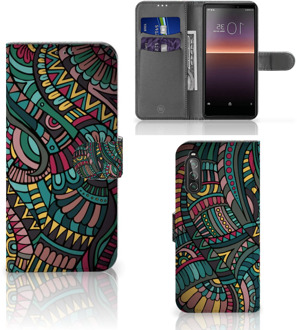 B2Ctelecom GSM Hoesje Sony Xperia 10 II Telefoontasje Aztec