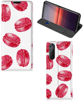 B2Ctelecom GSM Hoesje Sony Xperia 5 II Fotohoesje ontwerpen Pink Macarons