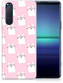 B2Ctelecom GSM Hoesje Sony Xperia 5II Beschermhoesje Sleeping Cats