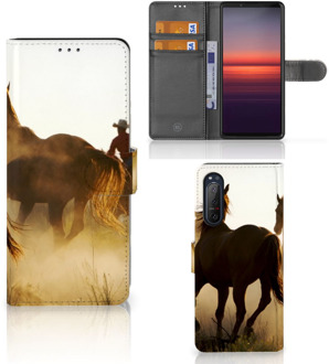 B2Ctelecom GSM Hoesje Sony Xperia 5II Bookcase Cowboy