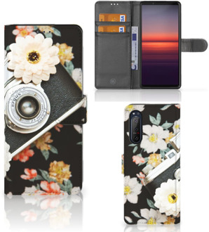 B2Ctelecom GSM Hoesje Sony Xperia 5II Bookcover Vintage Camera