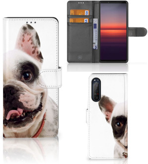 B2Ctelecom GSM Hoesje Sony Xperia 5II Bookstyle Case Franse Bulldog