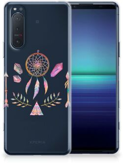 B2Ctelecom GSM Hoesje Sony Xperia 5II Bumper Hoesje Doorzichtig Boho Dreamcatcher