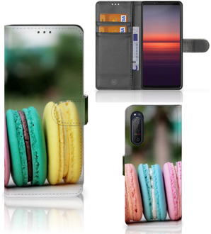 B2Ctelecom GSM Hoesje Sony Xperia 5II Flipcover Maken Macarons