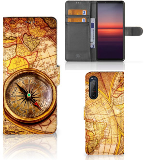 B2Ctelecom GSM Hoesje Sony Xperia 5II Magnet Case Kompas