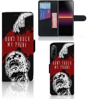 B2Ctelecom GSM Hoesje Sony Xperia L4 Book Case met Pasjeshouder Zombie Blood