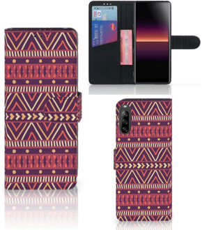 B2Ctelecom GSM Hoesje Sony Xperia L4 Bookcase Aztec Purple