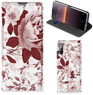 B2Ctelecom GSM Hoesje Sony Xperia L4 Bookcase Watercolor Flowers