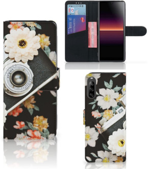 B2Ctelecom GSM Hoesje Sony Xperia L4 Bookcover Vintage Camera