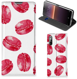 B2Ctelecom GSM Hoesje Sony Xperia L4 Fotohoesje ontwerpen Pink Macarons