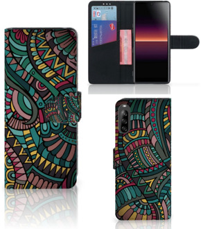 B2Ctelecom GSM Hoesje Sony Xperia L4 Telefoontasje Aztec