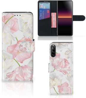 B2Ctelecom GSM Hoesje Sony Xperia L4 Wallet Book Case Cadeau voor Mama Lovely Flowers