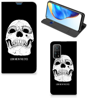 B2Ctelecom GSM Hoesje Xiaomi Mi 10T | 10T Pro Bookcase Skull Eyes