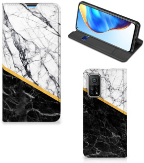 B2Ctelecom GSM Hoesje Xiaomi Mi 10T | 10T Pro Mobiel Case Marble White Black