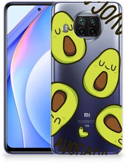 B2Ctelecom GSM Hoesje Xiaomi Mi 10T Lite Backcase TPU Siliconen Hoesje Transparant Avocado Singing