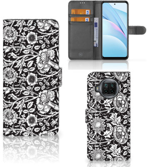 B2Ctelecom GSM Hoesje Xiaomi Mi 10T Lite Beschermhoes Black Flowers