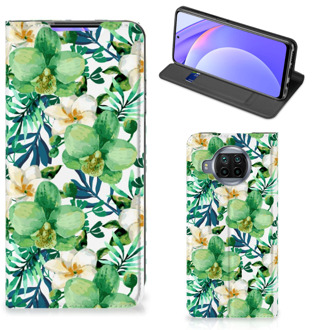 B2Ctelecom GSM Hoesje Xiaomi Mi 10T Lite Bookcase Cover Orchidee Groen