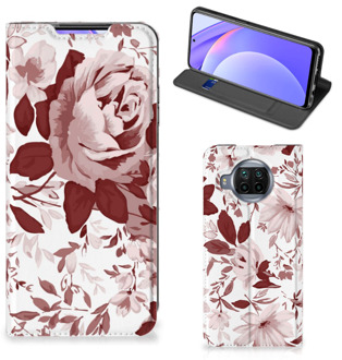 B2Ctelecom GSM Hoesje Xiaomi Mi 10T Lite Bookcase Watercolor Flowers