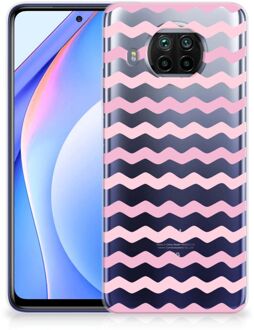 B2Ctelecom GSM Hoesje Xiaomi Mi 10T Lite Bumper Hoesje Waves Roze