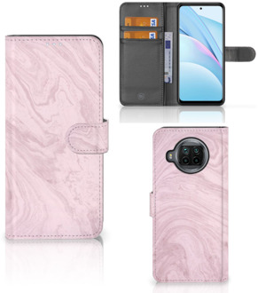 B2Ctelecom GSM Hoesje Xiaomi Mi 10T Lite Flip Case Marble Pink