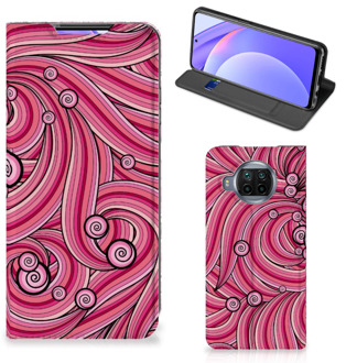 B2Ctelecom GSM Hoesje Xiaomi Mi 10T Lite Foto Hoesje ontwerpen Swirl Pink