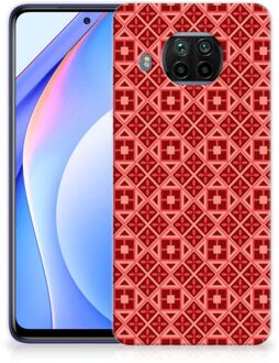 B2Ctelecom GSM Hoesje Xiaomi Mi 10T Lite Hoesje met Tekst Batik Red