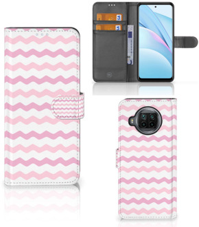 B2Ctelecom GSM Hoesje Xiaomi Mi 10T Lite Hoesje ontwerpen Waves Roze