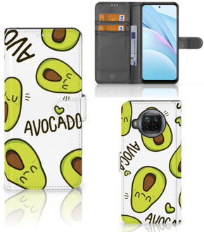 B2Ctelecom GSM Hoesje Xiaomi Mi 10T Lite Mobiel Bookcase Valentijn Cadeautje Haar Avocado Singing