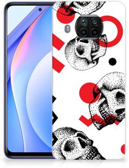 B2Ctelecom GSM Hoesje Xiaomi Mi 10T Lite TPU Bumper Skull Red