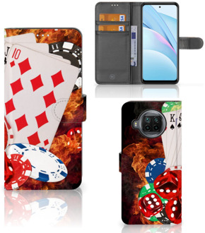 B2Ctelecom GSM Hoesje Xiaomi Mi 10T Lite Wallet Book Case Personaliseren Casino