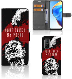 B2Ctelecom GSM Hoesje Xiaomi Mi 10T Pro | Mi 10T Book Case met Pasjeshouder Zombie Blood